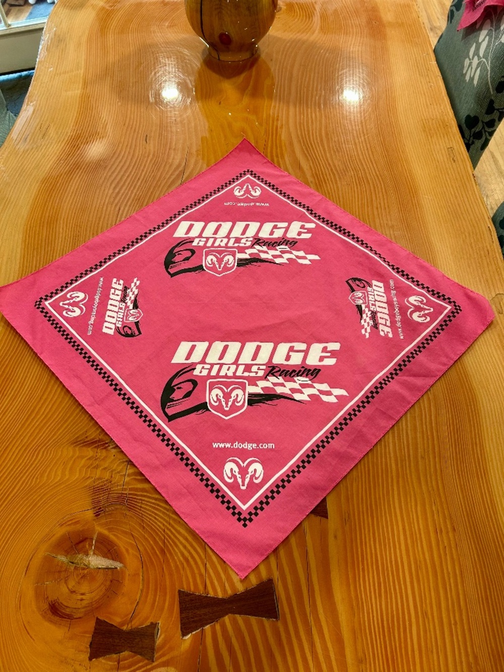 Dodge Girls Racing Pink Bandana